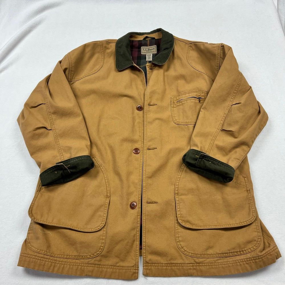 COPY - L.L. Bean cotton lined field coat tan men’s size XXL
